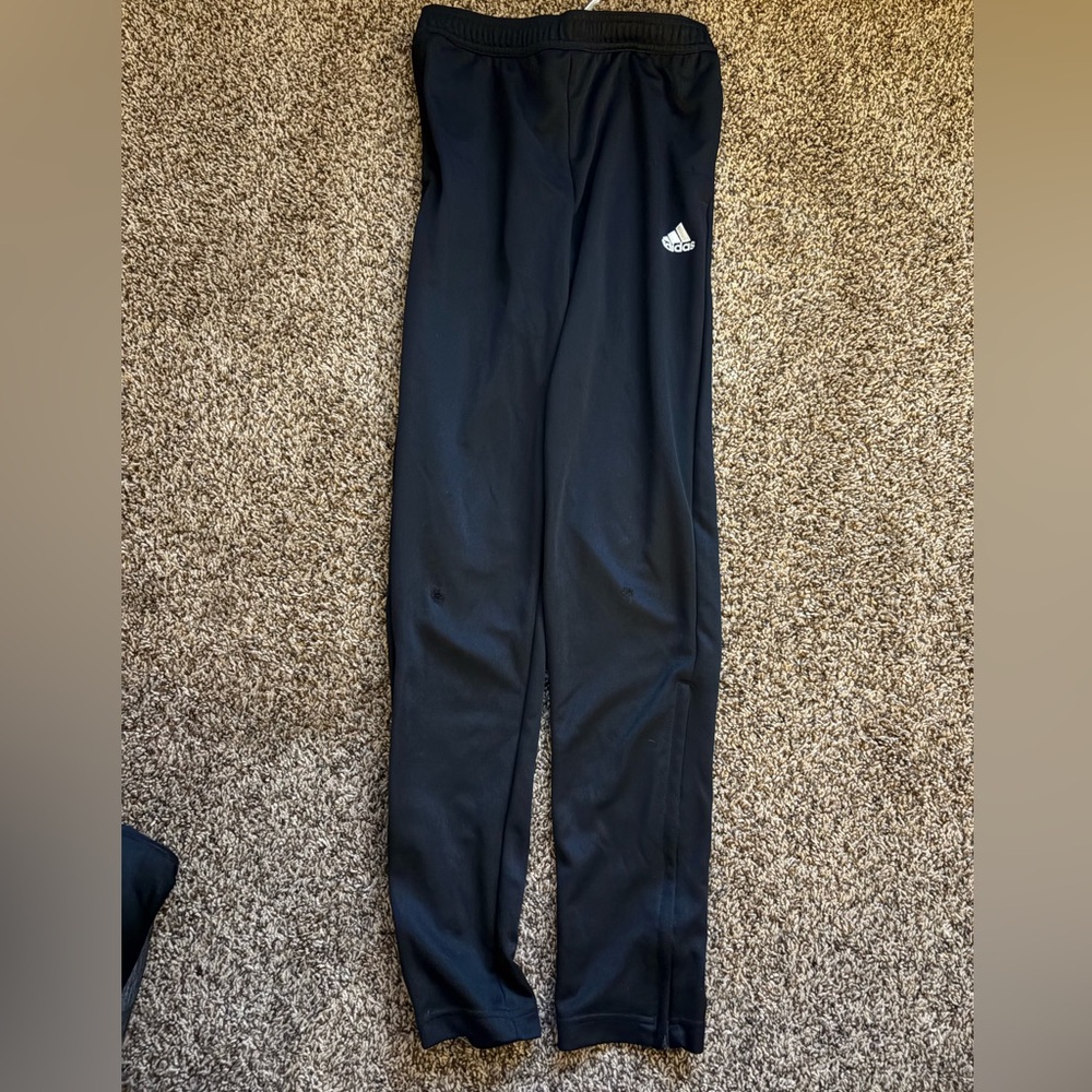 Adidas Kids Black Track Pants size L 13-14